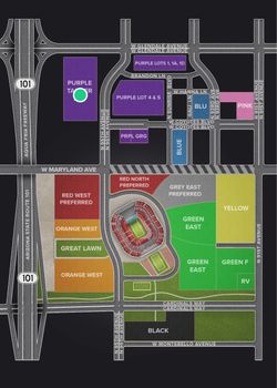 1 Denver Broncos Arizona Cardinals Purple Tanger Outlets Parking Passes