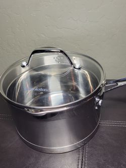 Brookstone  Stainless Steel 2 Quart Pot With Lid