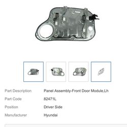 OEM 82471-2H000 Front Left Door Module Panel Assembly 2006-2010 Hyundai Elantra