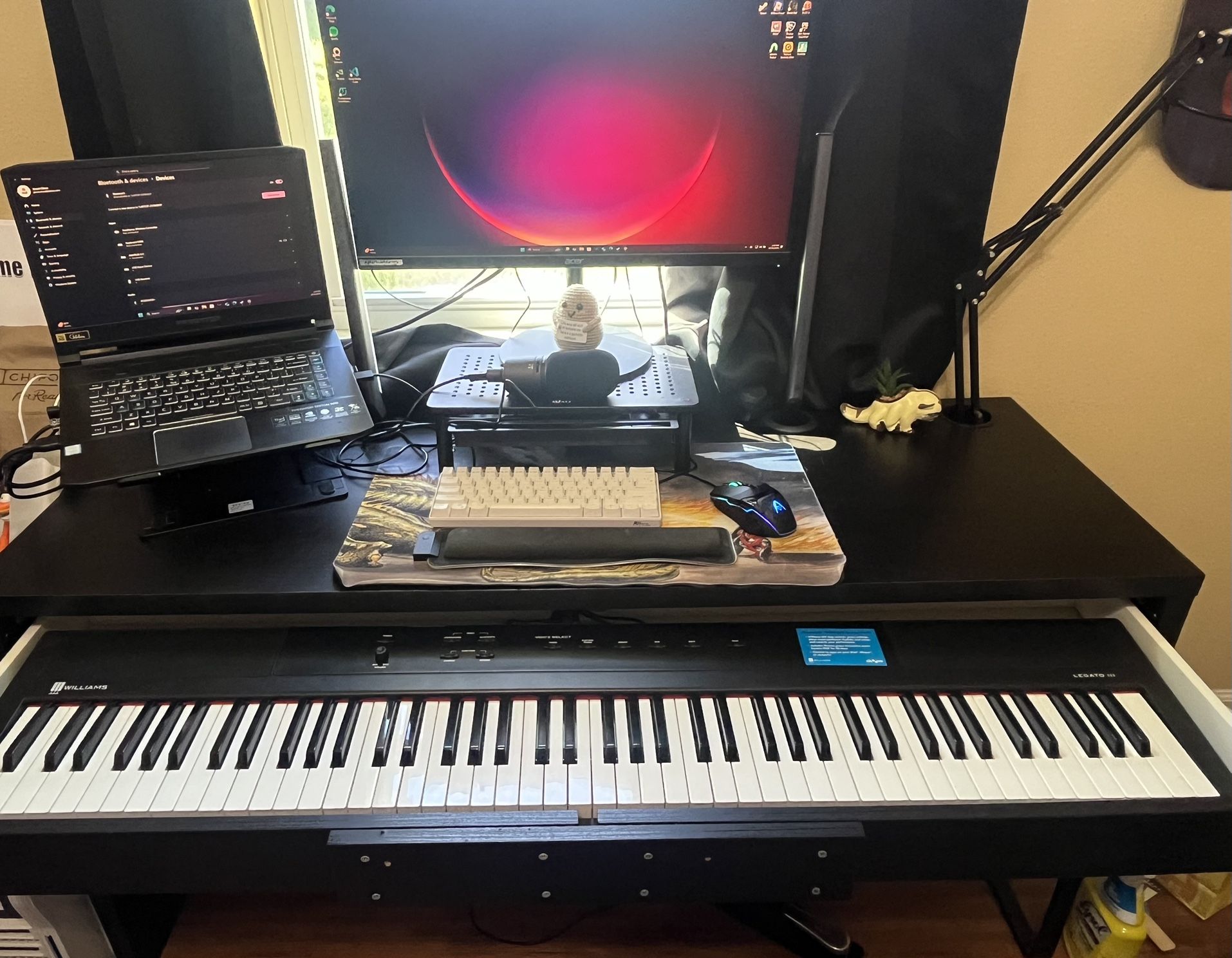 IKEA MICKE 55 7/8” Desk With custom Single Wide Drawer 