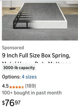 Full Size Boxspring
