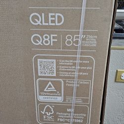 Brand new in the box samsung Qled Q8f 85"