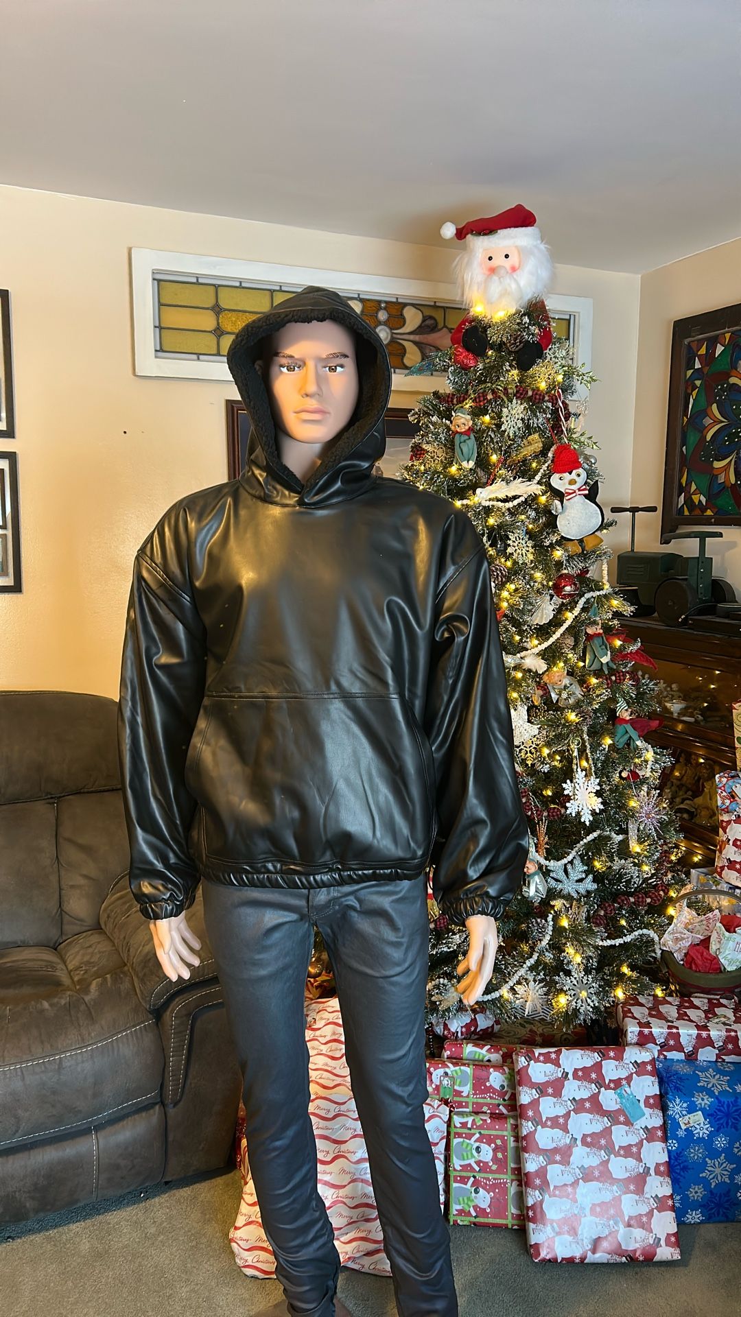 EPTM Black Pullover Coat Hoodie Size Small New