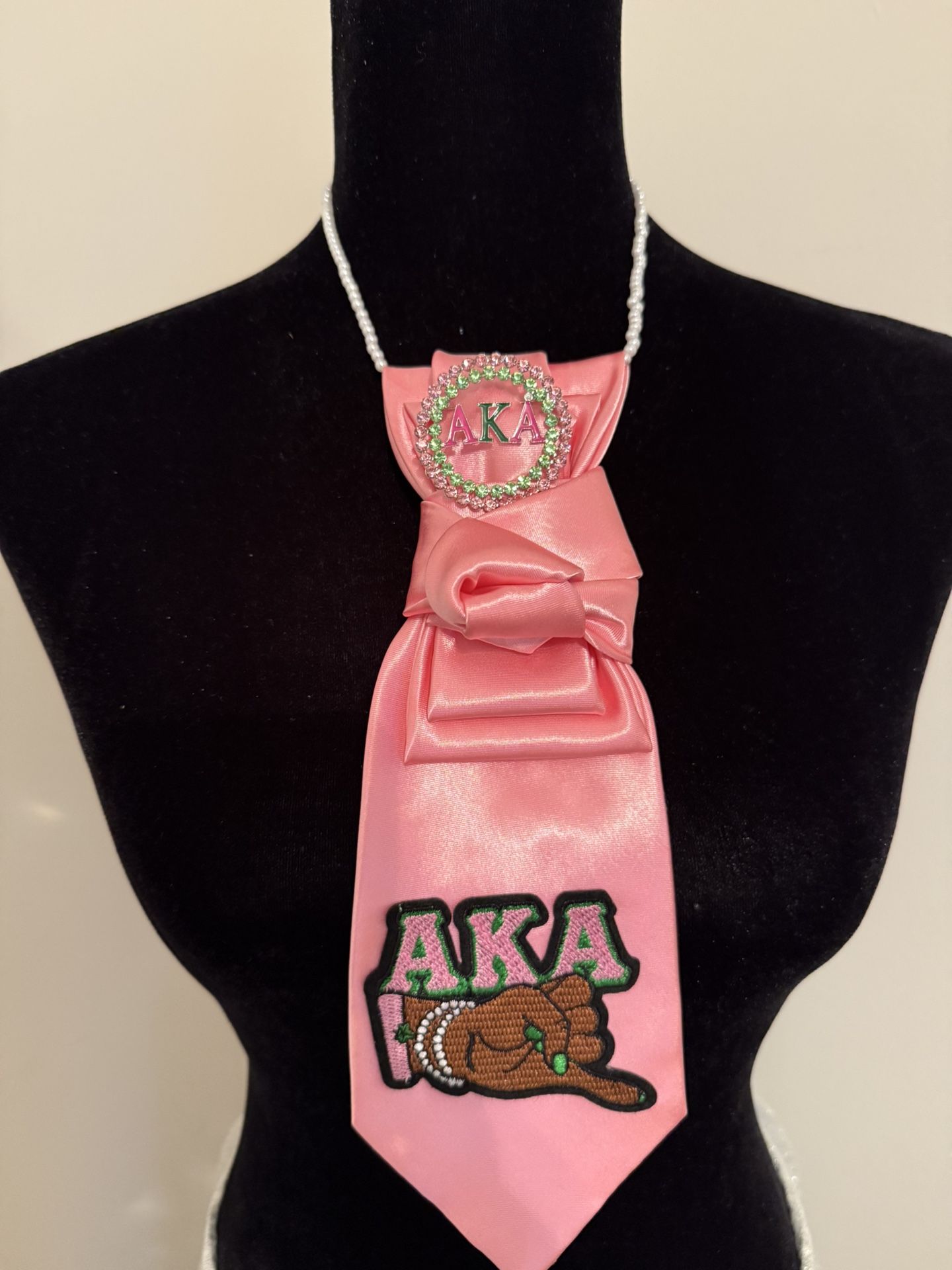 Custom tie necklace, $40 price is firm. If you see this post, it’s available.