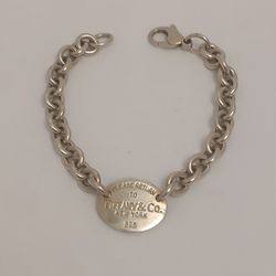Tiffany & CO. "Please Return To Tiffany" Sterling Silver Bracelet 