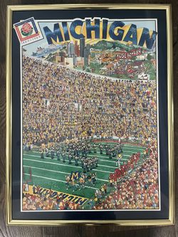 University Of Michigan, Rose Bowl, Centennial Poster