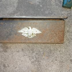Exterior wall mount mailbox with American Eagle - for restoration