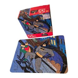 Vintage Batman Robin Animated Series 55 Piece Mini Puzzle by Golden 1993