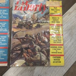 3- 1943 Liberty Magazines