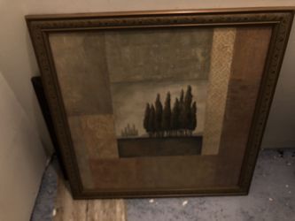 Framed large picture