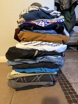 LOT OF 30+ PIECES OF VINTAGE CLOTHING NEED IT GONE ASAP GETTING A STEAL