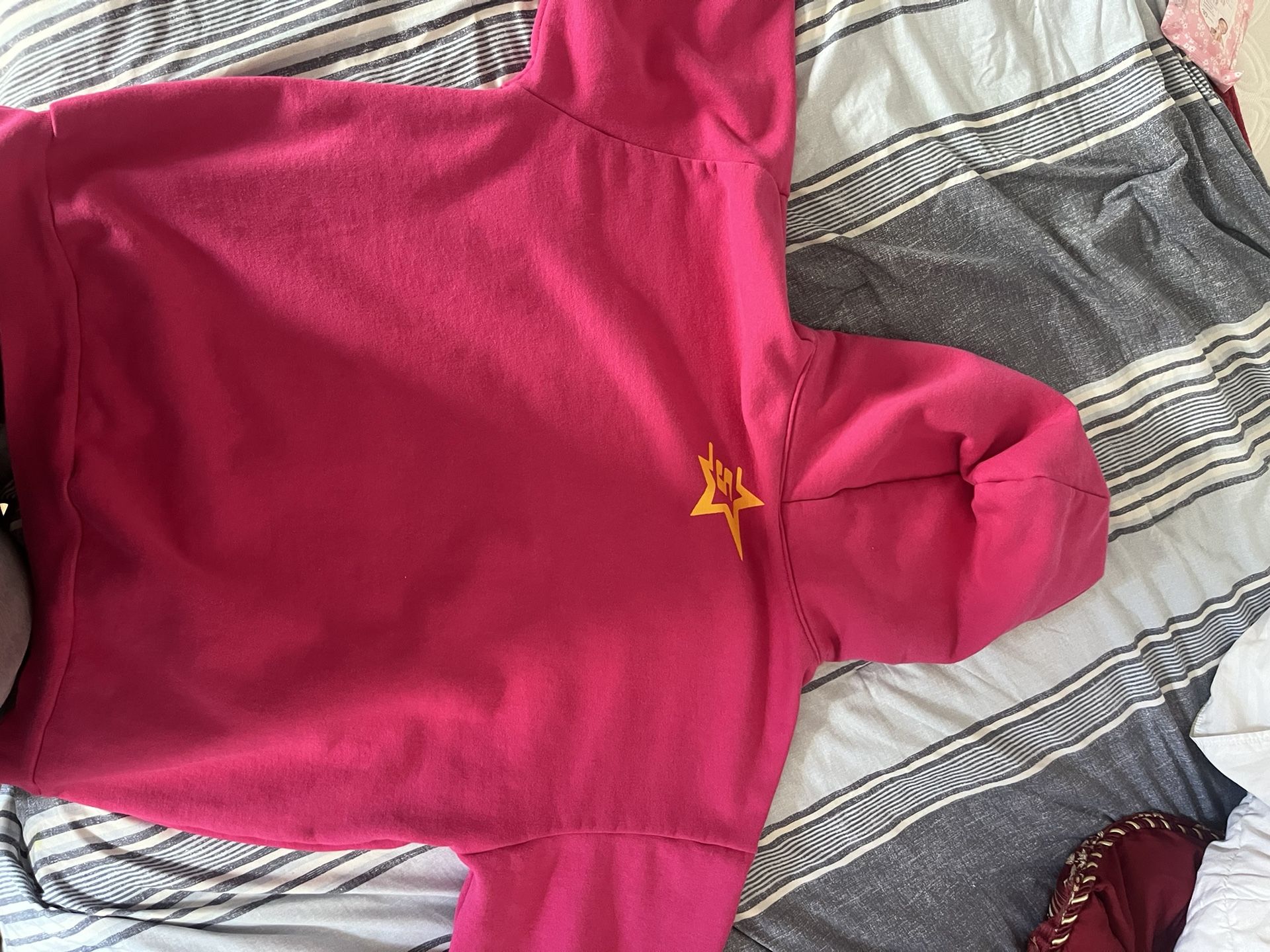 pink spider hoodie