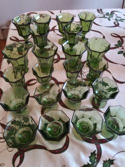 Green Antique Glasses