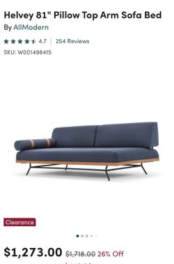 Helvey 81 Inch sofa Bed Like new