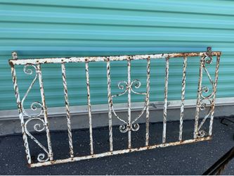 Antique wrought iron panel good shape original came from Spanish style house in Santa Barbara built in 20s