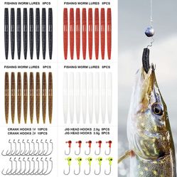 Krlao Fishing Lure Kit For Bass And Trout Fishing