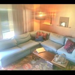 Blue Sectional Sofa – Comfy + No Sag