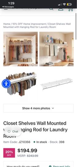 Brand new in box wall mounted shelves 60$