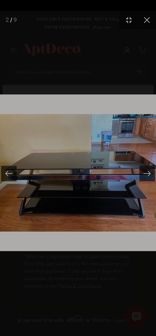 Z Line tv stand $40 or Obo