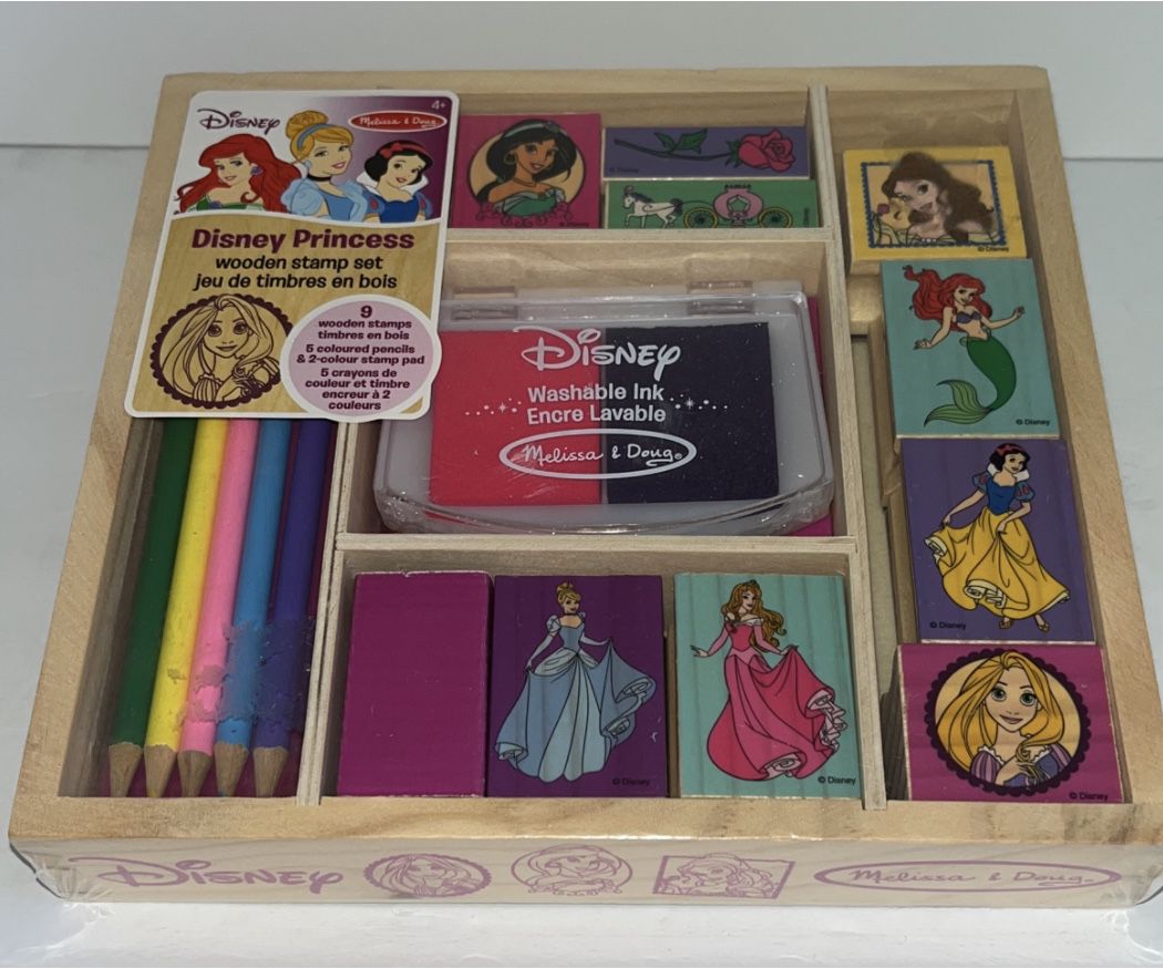 Melissa & Doug Disney Princess Wooden Stamp Set