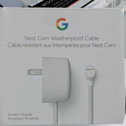 Google
Nest Cam (Battery) Weatherproof 33feet/ 10M CABLE ONLY 