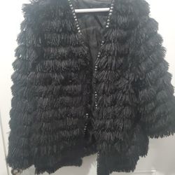 Beautiful Black Jacket. Very Light. See Pics For More Info. 