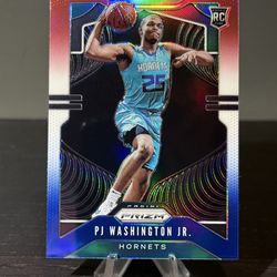 #258 PJ Washington Jr. 2019-20 Panini Prizm - Prizms Red White and Blue Rookie