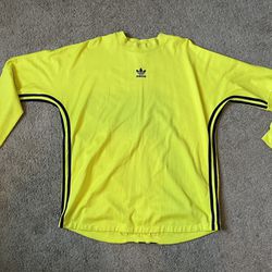 Adidas Yellow Long Sleeve Shirt Men’s Size Large