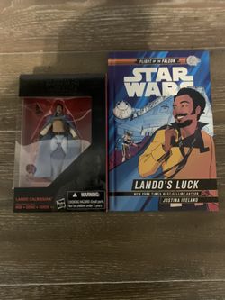 Black Series Lando Action Figure/book