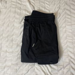 Black skinny fitted joggers