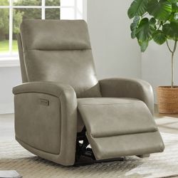 CHITA Electric Power Recliner, Zero Wall Hugger Recliners RV Recliners for Small Space Living Room, Faux Leather Single Sofa Chair with Adjustable Hea