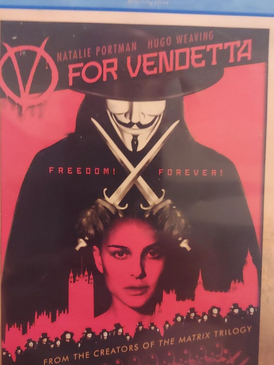 V For Vendetta Blu-Ray DVD Movie