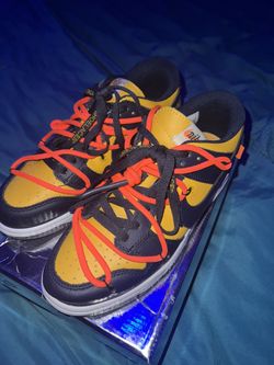 Size 7.5 - Nike Dunk Low x OFF-WHITE University Gold 2019