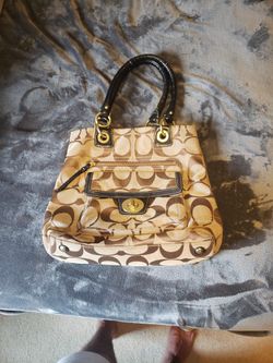 Real COACH handbag, Brown