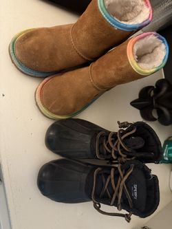 Girl Boots Uggs & Sperry Size 12k