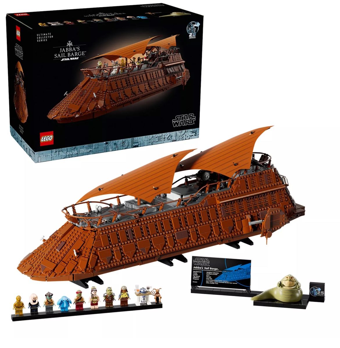 LEGO Star Wars: Return of the Jedi Jabba's Sail Barge Building Set for Adults