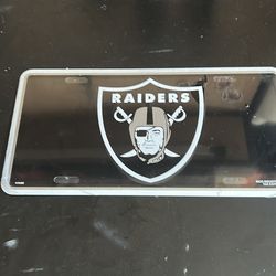 Raiders license plate