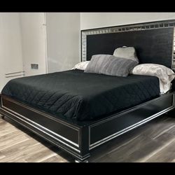 King Size Bed Mattress Bed Frame Headboard Included 