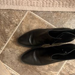 Paul green Black Leather Ankle Boot