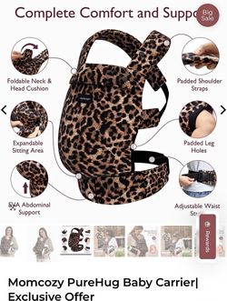 Mom Cozy Baby Carrier Leopard