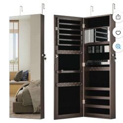 New Full Length Mirror Jewelry Cabinet Organizer for Makeup and Jewelry