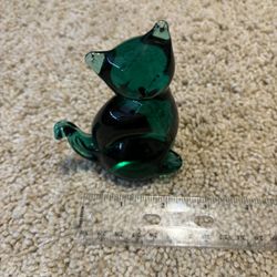 Blown glass cat