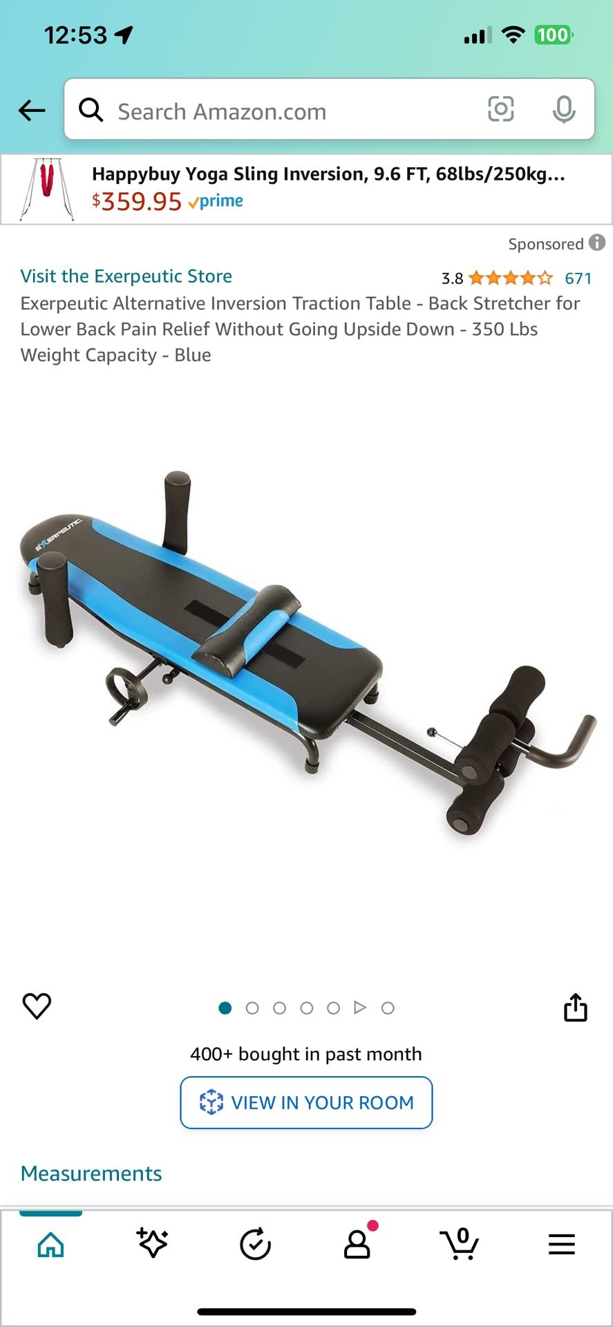 exerpeutic traction bench