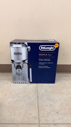DĒLONGHI DEDICA DUO ESPRESSO, CAPPUCCINO & COLD BREW COFFEE MAKER
