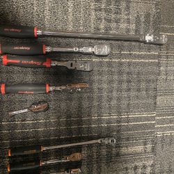 Snap On 3/8 And 1/4 In Ratchets Brand New