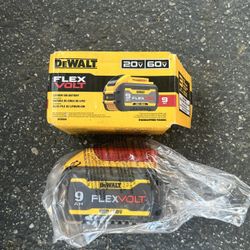 DeWalt 20v/60v 9.0 AH FLEXVOLT