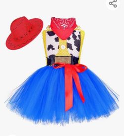 cowgirl costume. jesse or woody dress play
