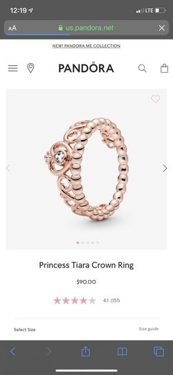 Pandora princes Tiara crown ring