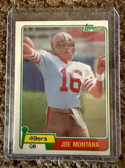 1981 Topps - Joe Montana #216 (RC) San Francisco 49ers