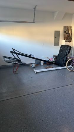 Basketball Hoop And Its A Bit Broken Its Hard To Get Up And Has Sand Inside